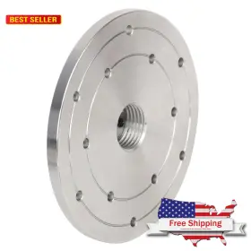 Vinwox 769293700669 6 Inch Wood Lathe Steel Faceplate 1-1/4 X8tpi Spindle Thread Woodworking Machine