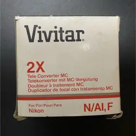 Vivitar 0247328 2x Automatic Tele Converter Mc Coating For Nikon F Mount N/ai