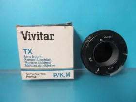 Vivitar 0355140 Vivatar Tx Lens Mount Adapter For Pentex P/k M Mib Vintage Hard To Find