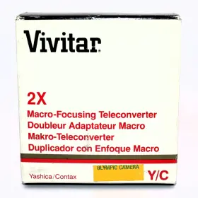 Vivitar 2xteleconverter 2x Macro-focusing Teleconverter For Yashica Contax - New Old Stock Mint Vivitar 2xteleconverter 2x Macro-focusing Teleconverter For Yashica Contax - New Old Stock Mint