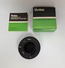 Vivitar 35-5519 Tx Lens Mount Adapter K/ar For Konica Cameras Autoreflex Series- Japan