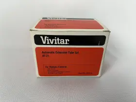 Vivitar At-21 - Auto Extension Tube Set For Olympus Cameras Om Series Vivitar At-21 - Auto Extension Tube Set For Olympus Cameras Om Series