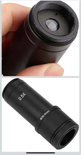 Walfront 757686531037 Microscope Adapter 0.5 C-mount Lens Set 23.2mm/30mm /30.5mm
