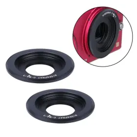 Wixine 657835745356 2pcs C-m4/3 Black Magic C Mount Tv Lens To Bmpcc Adapter Mft Micro 4/3 Camera