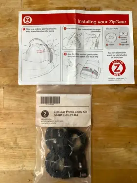 Zacuto Z-zg-plk4 Zipgear Prime Lens Kit For 4 Lenses - Open Box