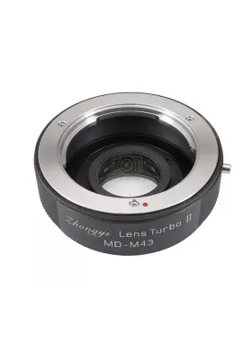 Zhongyi Md-m4 Upgraded Version Lens Turbo Ii Adapter For Minolta Md To M43 Gh Gx Gf Om-d