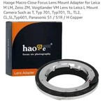 Haoge Macro Focus Lens Mount Adapter For Leica M Lm Lens-new In Original Box. Fixed Price $69.00.